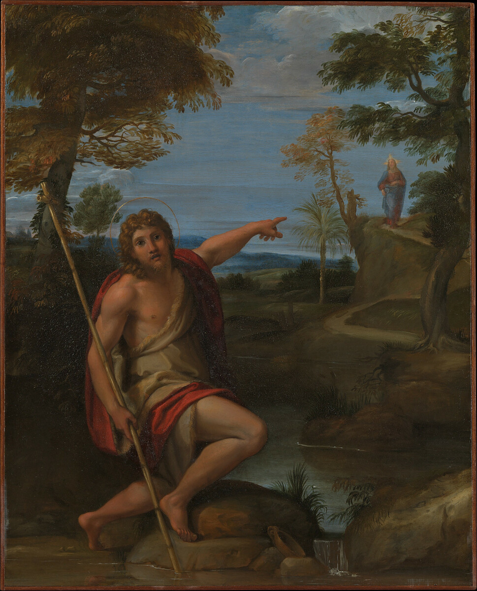 Św. Jan wskazuje na Chrystusa - Annibale Carracci, CC0, via Wikimedia Commons