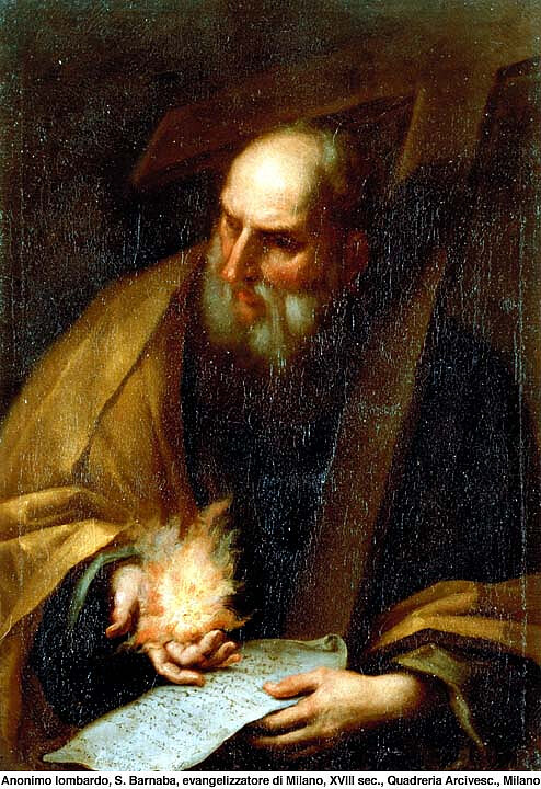 Św. Barnaba, apostoł Mediolanu - Anonimo Lombardo, Public domain, via Wikimedia Commons