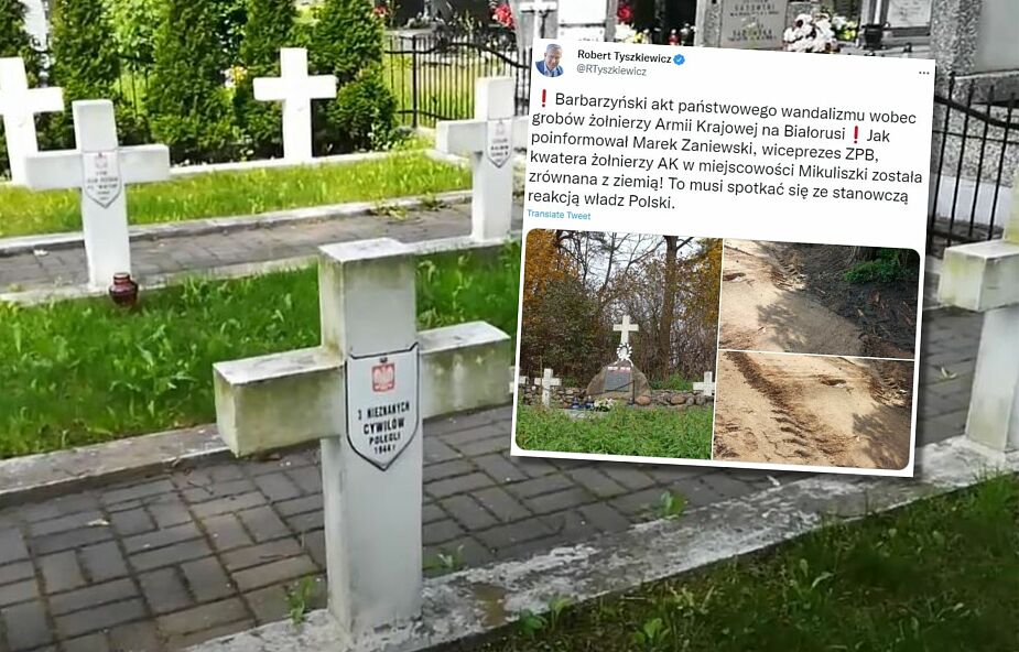 Białoruś: zniszczono kwaterę żołnierzy Armii Krajowej poległych w 1944 roku