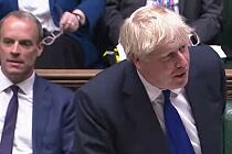 Premier Wielkiej Brytanii Boris Johnson (fot. PARLIAMENTLIVE TV / HANDOUT / EPA / PAP)