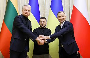Prezydenci Andrzej Duda i Gitanas Nauseda spotkali się z Wołodymyrem Zełenskim we Lwowie