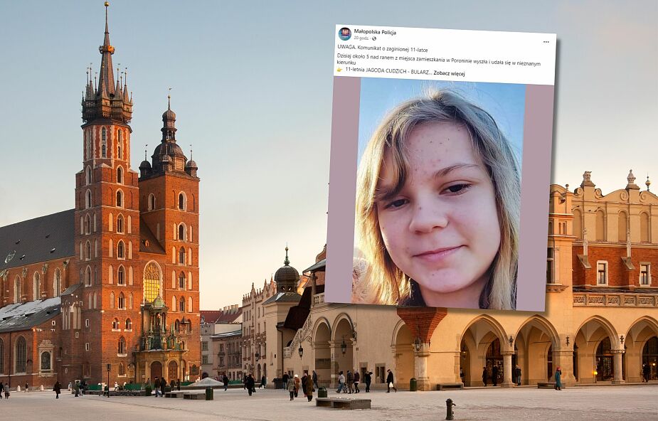 11-latka z Poronina uciekła z domu. Poszukuje jej policja i mieszkańcy Krakowa