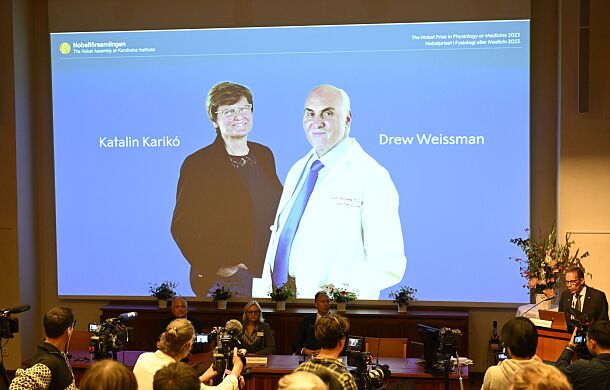 Katalin Kariko i Drew Weissman laureatami Nagrody Nobla z medycyny i fizjologii