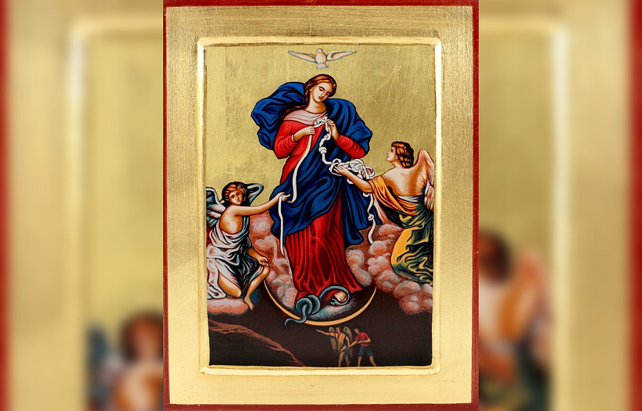 Historia obrazu „Maryi rozwiązującej węzły”. Jaką rolę pełnią na nim archaniołowie?