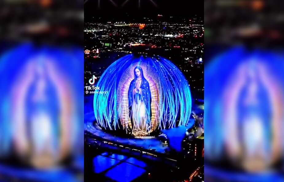 Gigantyczna Matka Boża z Guadalupe w centrum Las Vegas. Coś takiego jeszcze nigdy nie zdarzyło się w historii