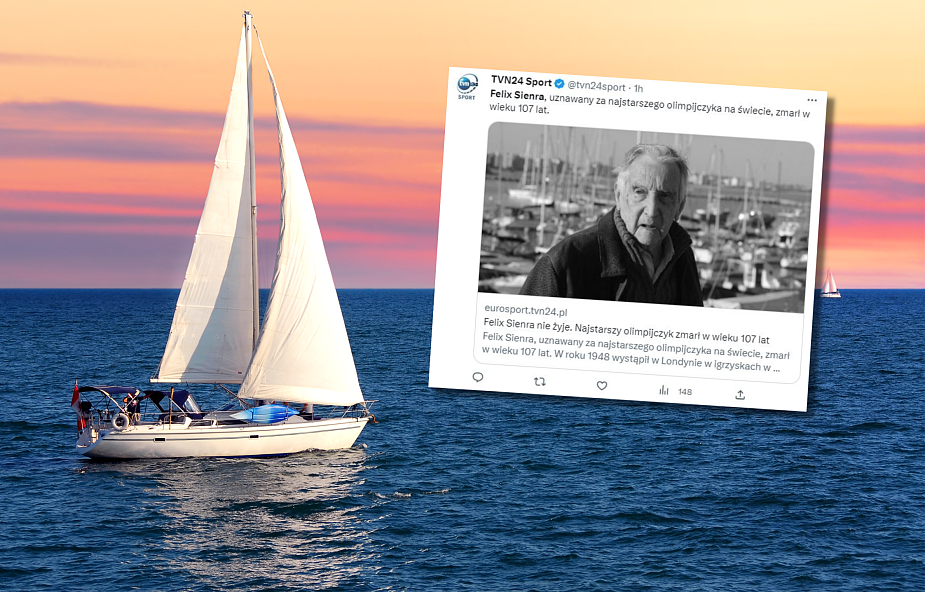 Nie żyje żeglarz Felix Sienra, najstarszy olimpijczyk na świecie. Miał 107 lat