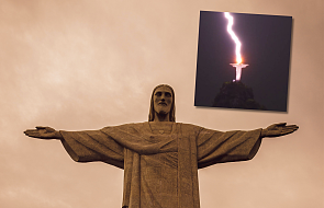 Piorun uderzył w pomnik Chrystusa Zbawiciela z Rio. Widok jest zatrważający