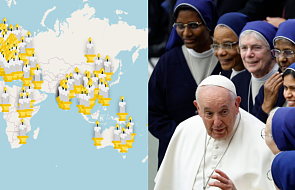 Na mapie widać każde "Zdrowaś Mario" w intencji Franciszka. To akcja na 10. rocznicę wyboru papieża