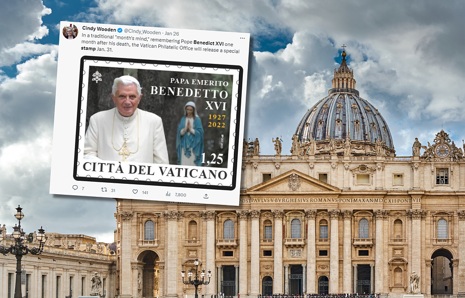 Watykan: Powstał specjalny znaczek pocztowy poświęcony Benedyktowi XVI