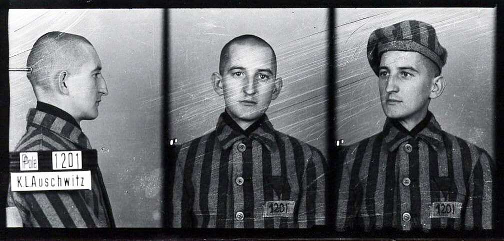 Franciszek Blachnicki w KL Auschwitz - Official mug shot, Public domain, via Wikimedia Commons