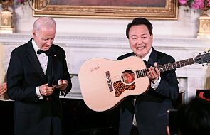 Prezydent Korei Płd. zaśpiewał w Białym Domu. Biden: "Nie miałem pojęcia, że umiesz śpiewać"