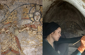 Nietypowe malowidła Chrystusa i św. Michała odkryte przez polskich archeologów. Te unikatowe sceny znajdują się w Starej Dongoli