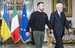 Wołodymyr Zełenski przybył na spotkanie z prezydentem Włoch Sergio Mattarellą