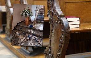 Dewastacja kościoła w diecezji opolskiej. Doszczętnie zniszczona figura Matki Bożej i św. Antoniego