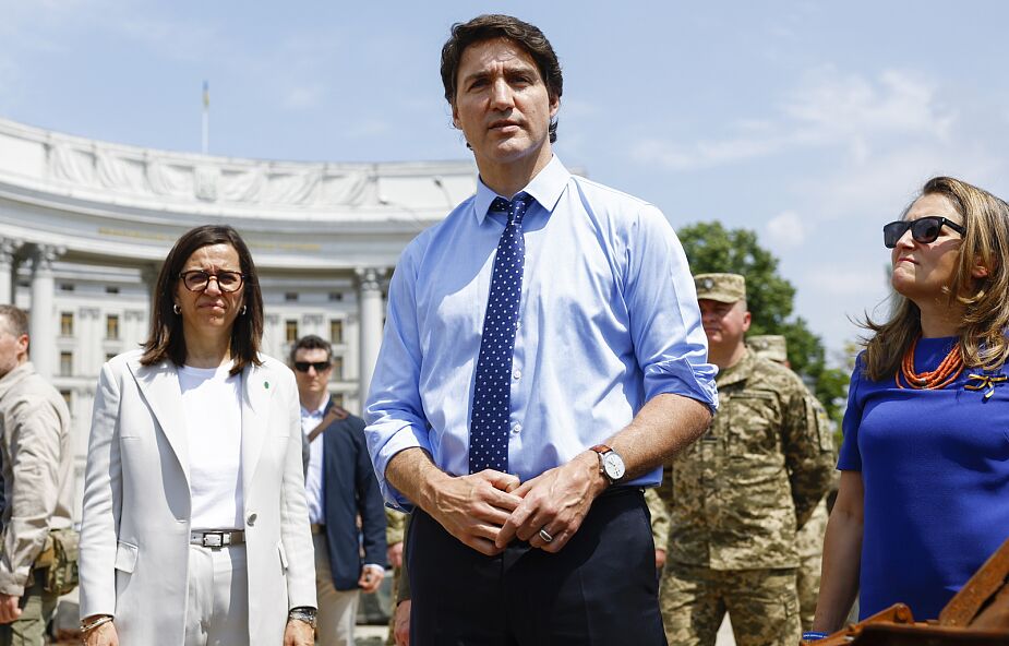 Premier Kanady Justin Trudeau z niezapowiadaną wizytą w Kijowie