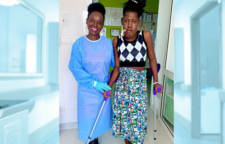 15-latka z Angoli po rekonstrukcji żuchwy wychodzi z olsztyńskiego szpitala