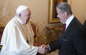 Franciszek przyjął na audiencji Sylvestra Stallone. Zobacz zdjęcia papieża z gwiazdą "Rocky'ego" i "Rambo"