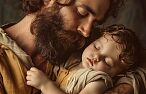 Modlitwa do św. Józefa, w którego ramionach zasypia Jezus. Porusza serce i daje do myślenia