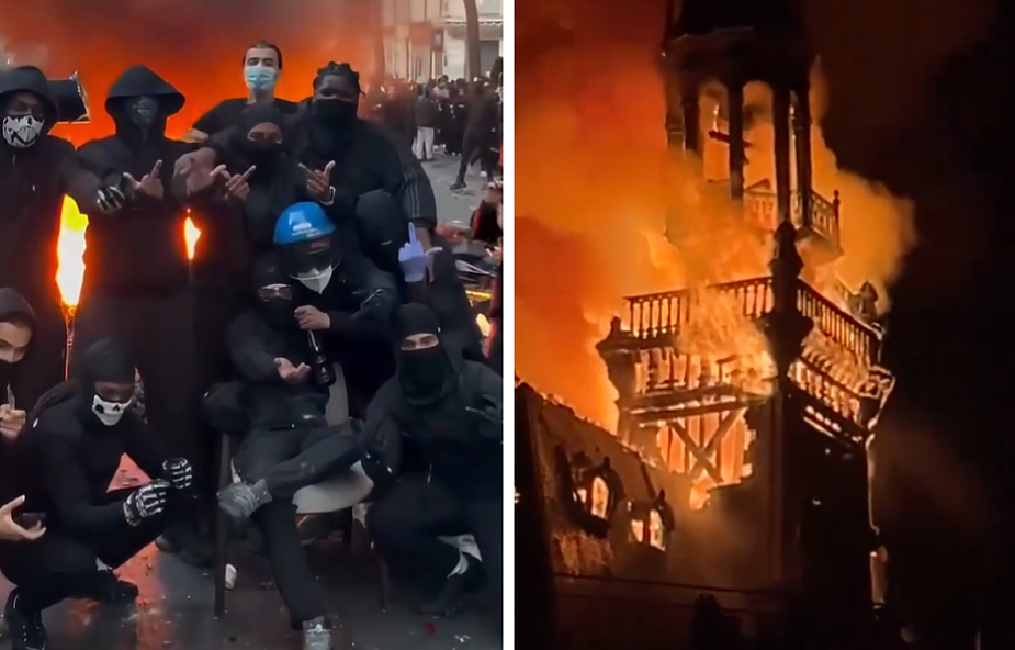 „Wojna domowa” we Francji? Płonące budynki i uciekający w popłochu policjanci to bilans sobotnich rozruchów